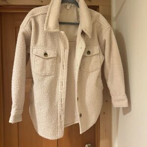 a.n.a Cream Teddy Jacket